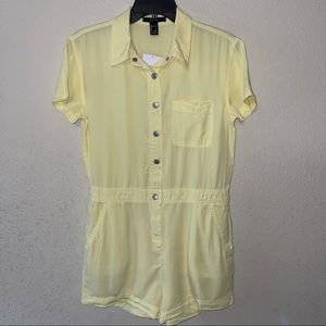 NWT Forever 21 yellow jumpsuit